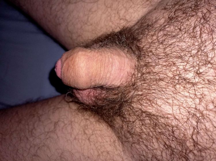 Mi pene en reposo sin ganas de jugar